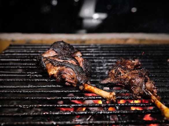 BBQ goat meat